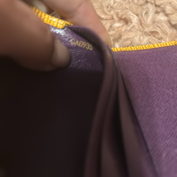 LV louis vuitton yellow epi leather continental wallet LIKE NEW - Picture 7 of 7